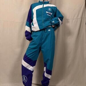 Vintage Starter Black Label Barstool Sports podcast tracksuit set starter sports